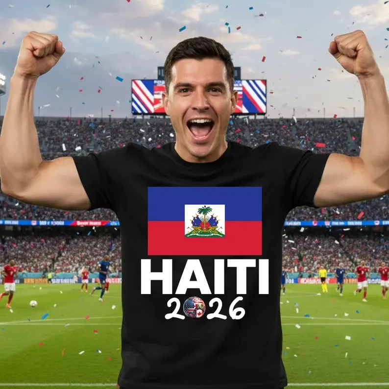 Haiti Shirt 2026 Soccer Fan Tee shirt Haitian Football Lover Gift Men Women Kids Apparel Soccer Player Top