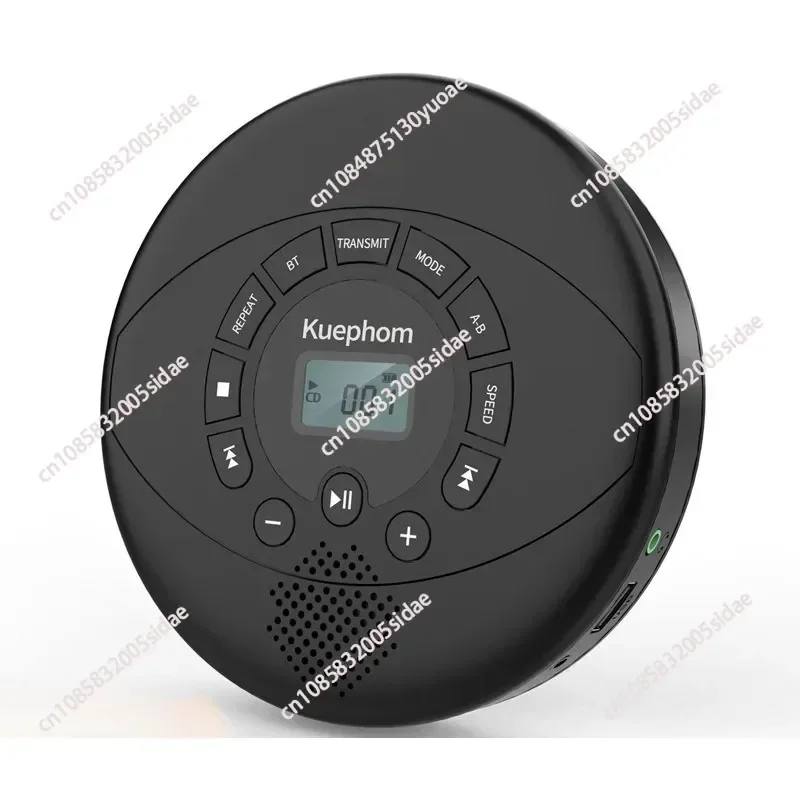 Portable Bluetooth CD Player Rechargeable Discman Walkman with Built-in Speaker Earbuds Bluetooth Transmitter