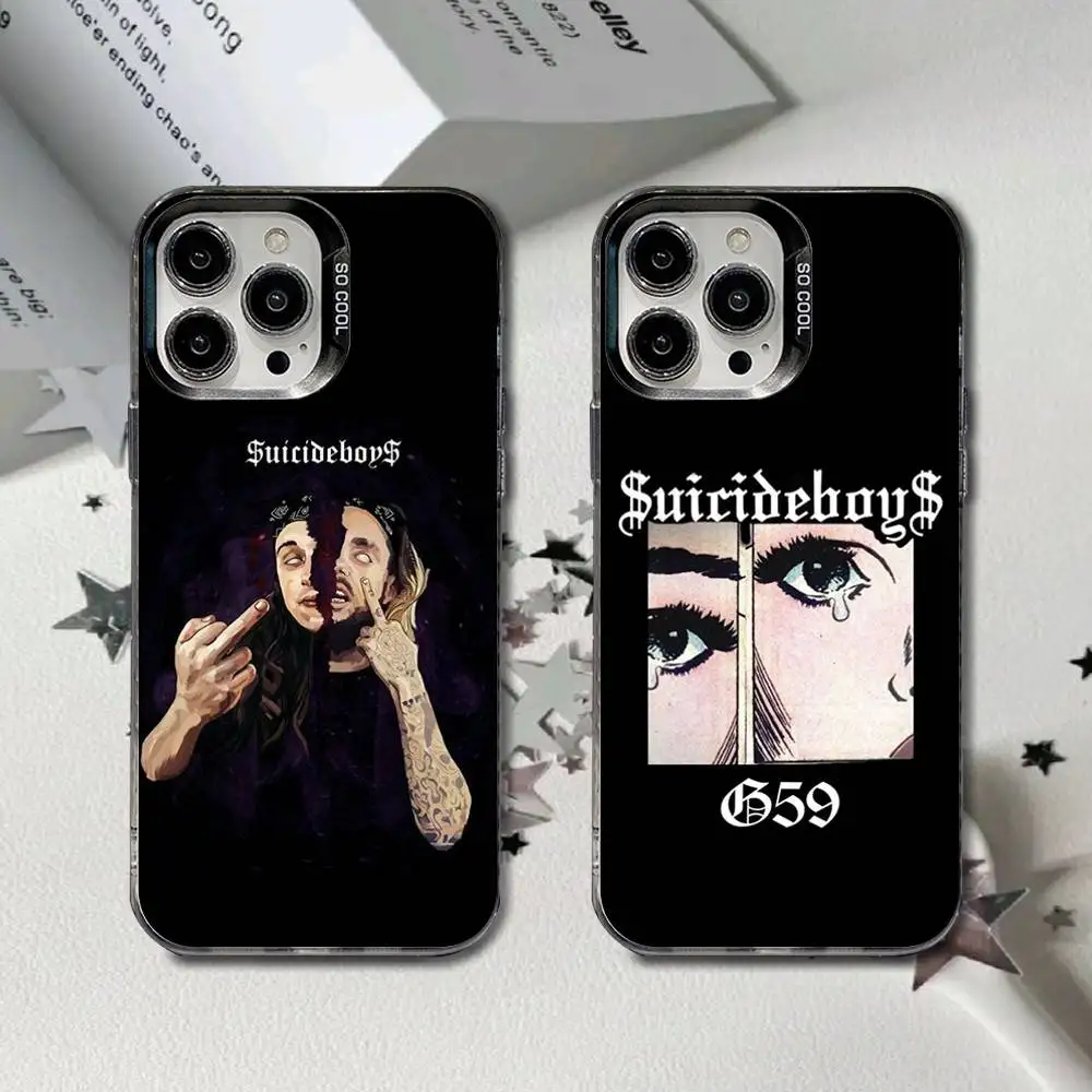 

New World Suicideboys Depression Phone Case For iPhone 16,15,14,13,12,11,8,7,Pro,Max,Plus,Mini,XS,SE Anti Fall Black Matte Hard