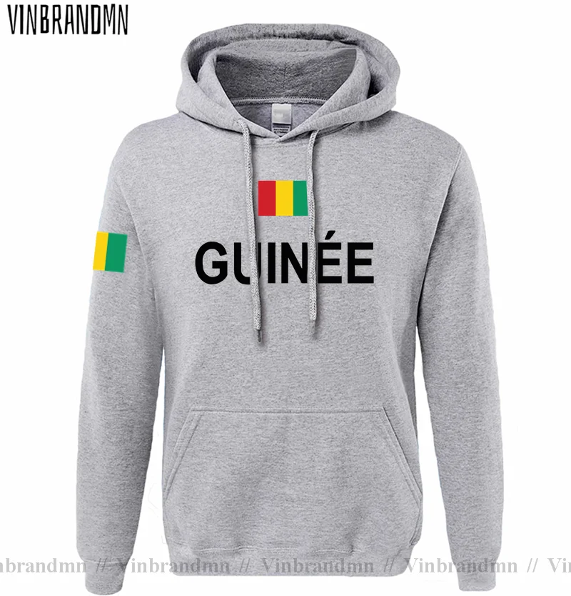 Republic Of Guinea GIN Guinea GN Hoodie Pria Tudung Pulover Sweter Pria Pakaian Streetwear Pakaian Olahraga Baju Olahraga Natiion