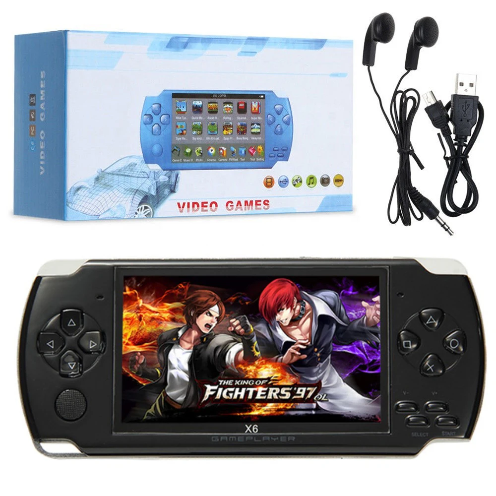 Hot Selling 4.3 inch Retro Gaming X6 Portable Game Console Built-in Game Box Multifunctional Handheld Arcade Game Console