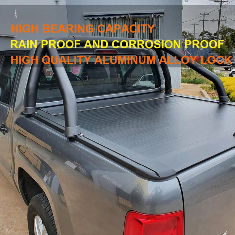High Quality Manual Retractable Roller Shutter Tonneau Cover 4x4 Pickup Fit For Hilux