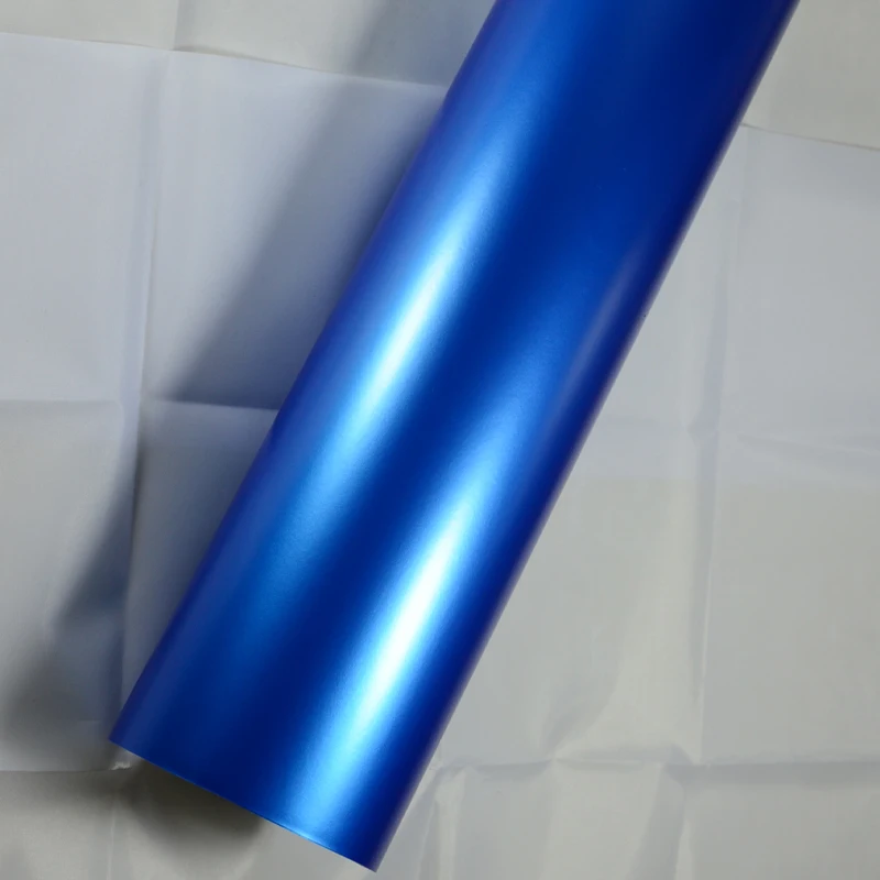 

Matt Car Body Film Vehicle Wrap Pricing Vinyl With Air Bubble 1.52x30m/roll Pearl Blue