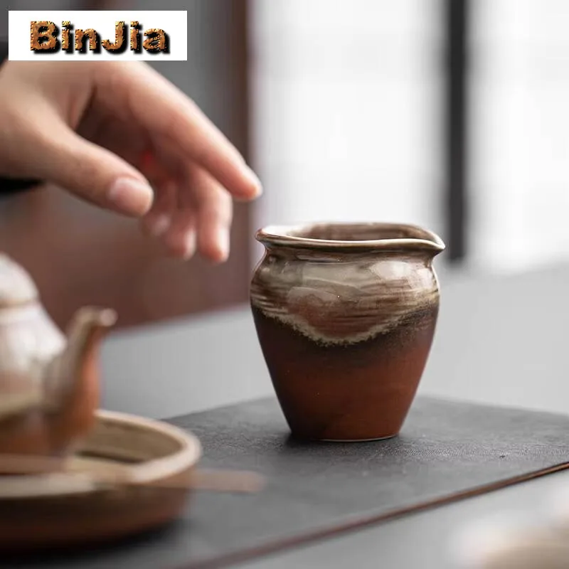 130 مللي إبريق شاي من البورسلين بتصميم عتيق مصنوع يدويًا من الخزف مقسم تشا هاي كوب العدالة المنزلي ملحقات المقاهي هدية