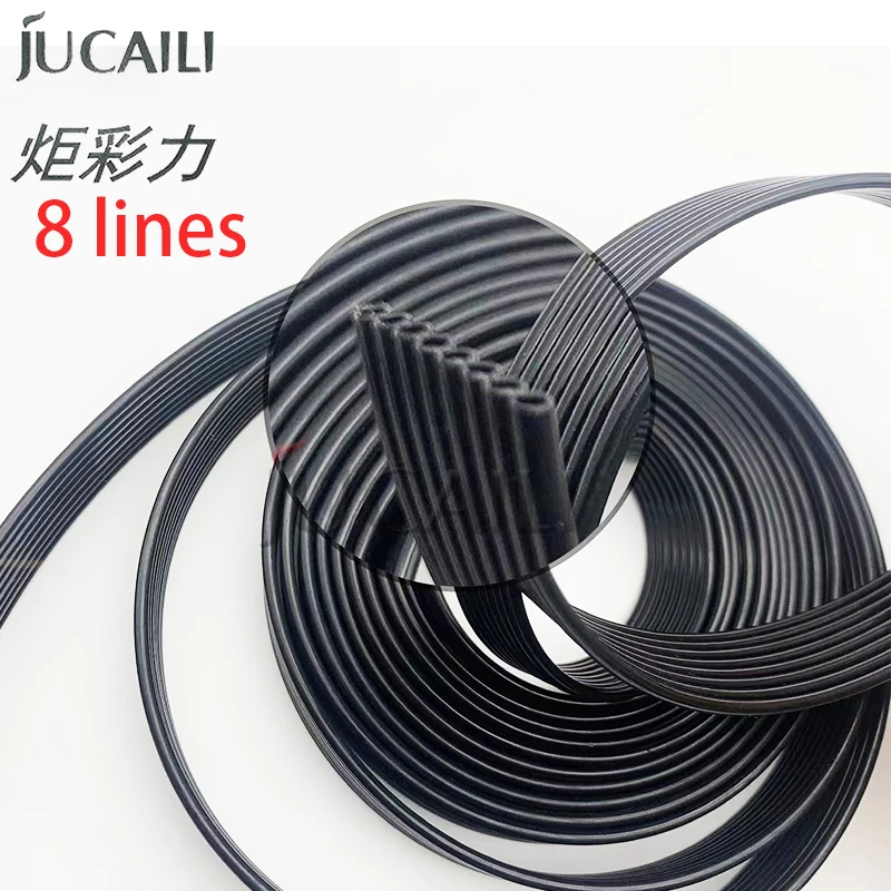 JUCAILI 5m Durable quality 8-Line Solvent/UV/Sublimation Ink Tube 8-Line Feeding Tube For Inkjet Spare Parts Printer Ink System