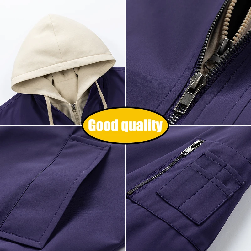 الخريف سترة خارجية الذكور المرقعة مقاوم للماء الصيد الدراجات مقنعين سترة الربيع مريحة الرحلات Chamarras Para Hombre