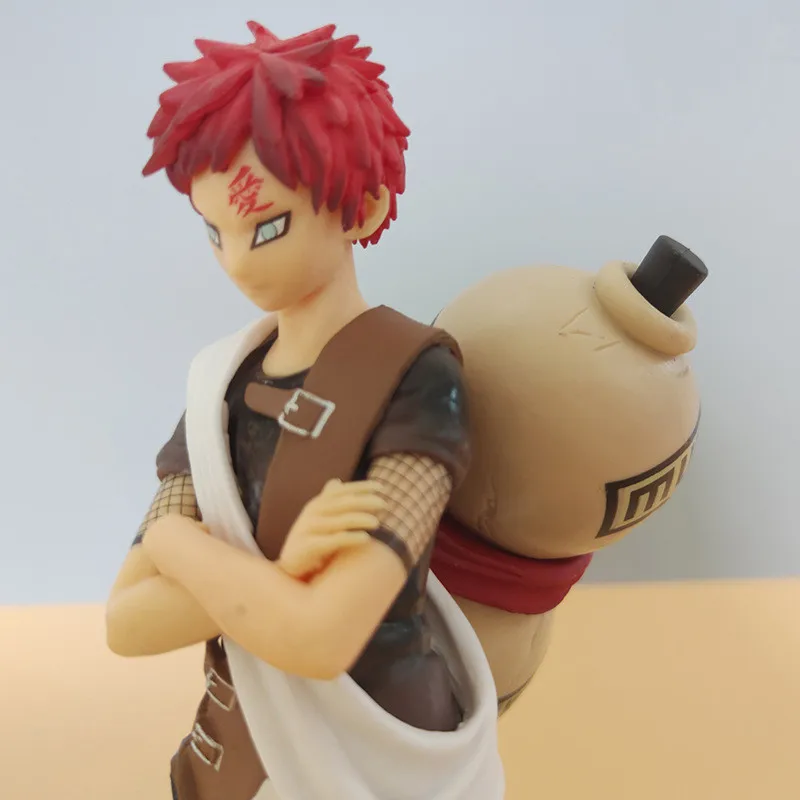 20CM Anime Naruto Zehn Jahre Hundert Ninja Gaara Big Gourd Dekoratives Modell Spielzeug Geschenk Sammlung Action Figur