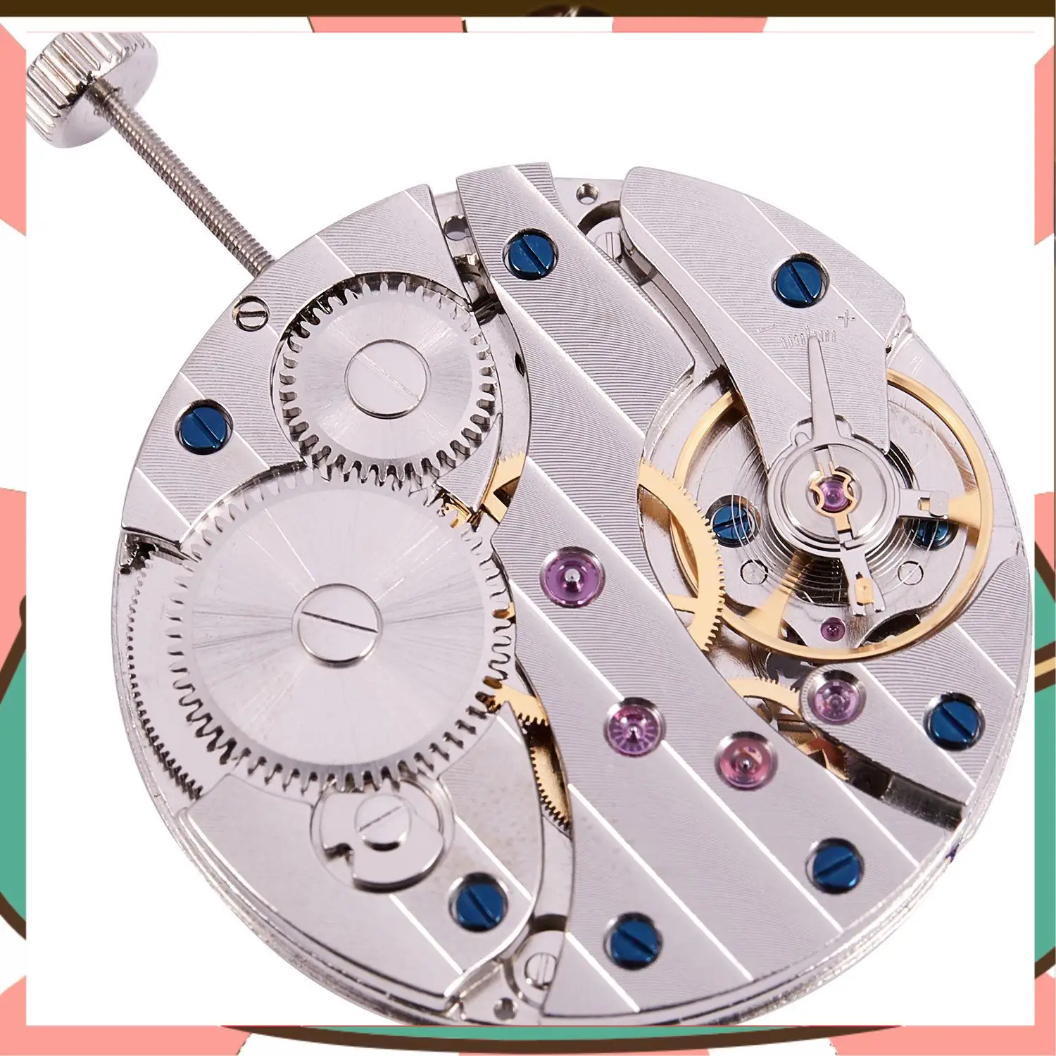 

Manual Mechanical Movement 6497 Small Trimmer 9 O'clock Small Seconds Watch Accessories-[A59T]