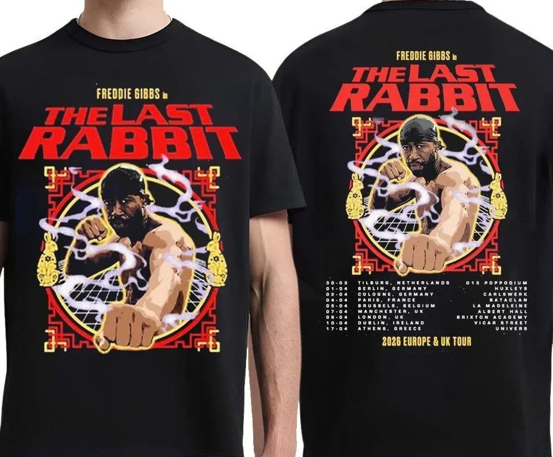 Freddie Gibbs The Last Rabbit 2026 Europe And UK Tour Schedule 2 Sides Shirt