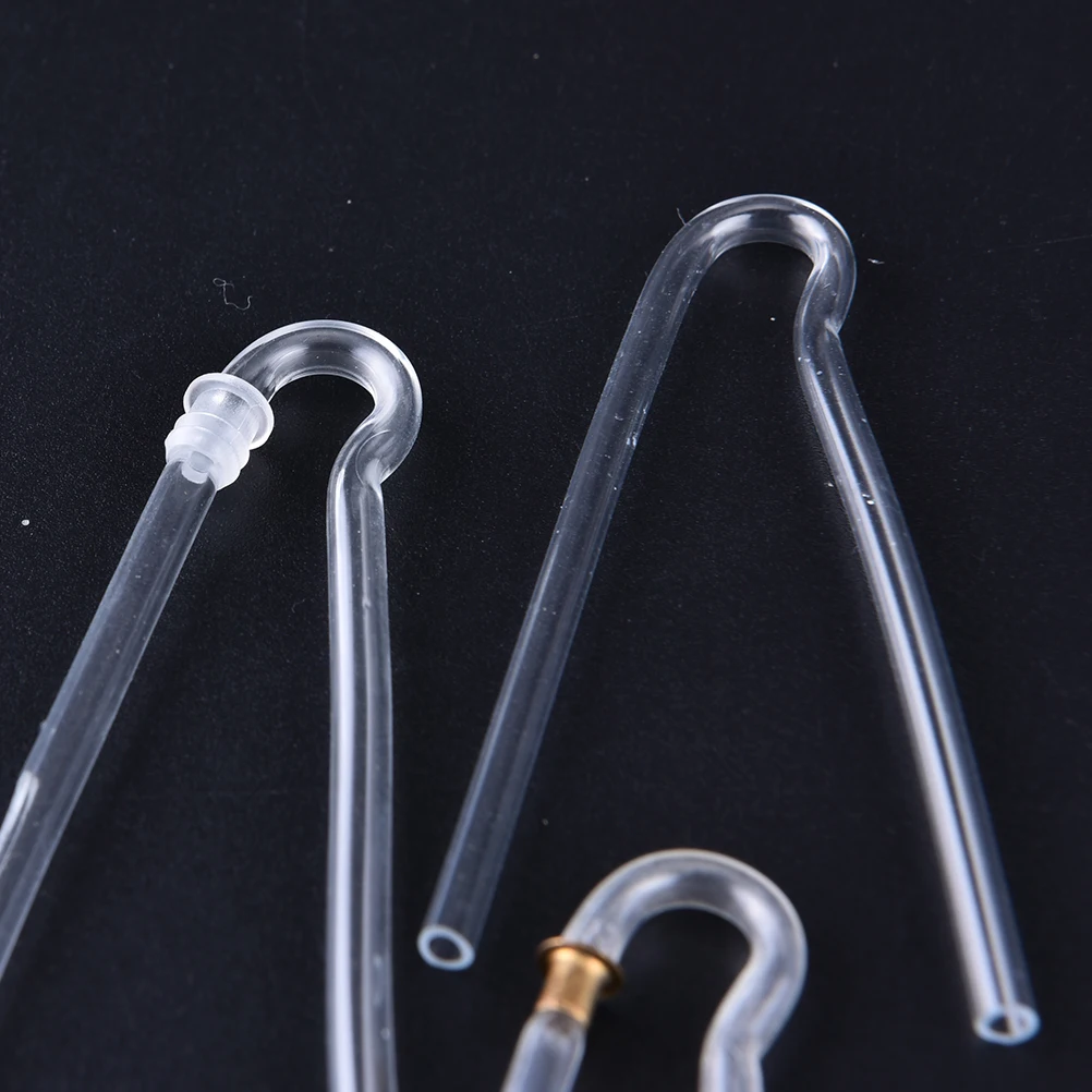 1PC R Shape Preformed BTE Earmold Tubing With Tube Lock Clear Hearing Aid Sound Tube-New