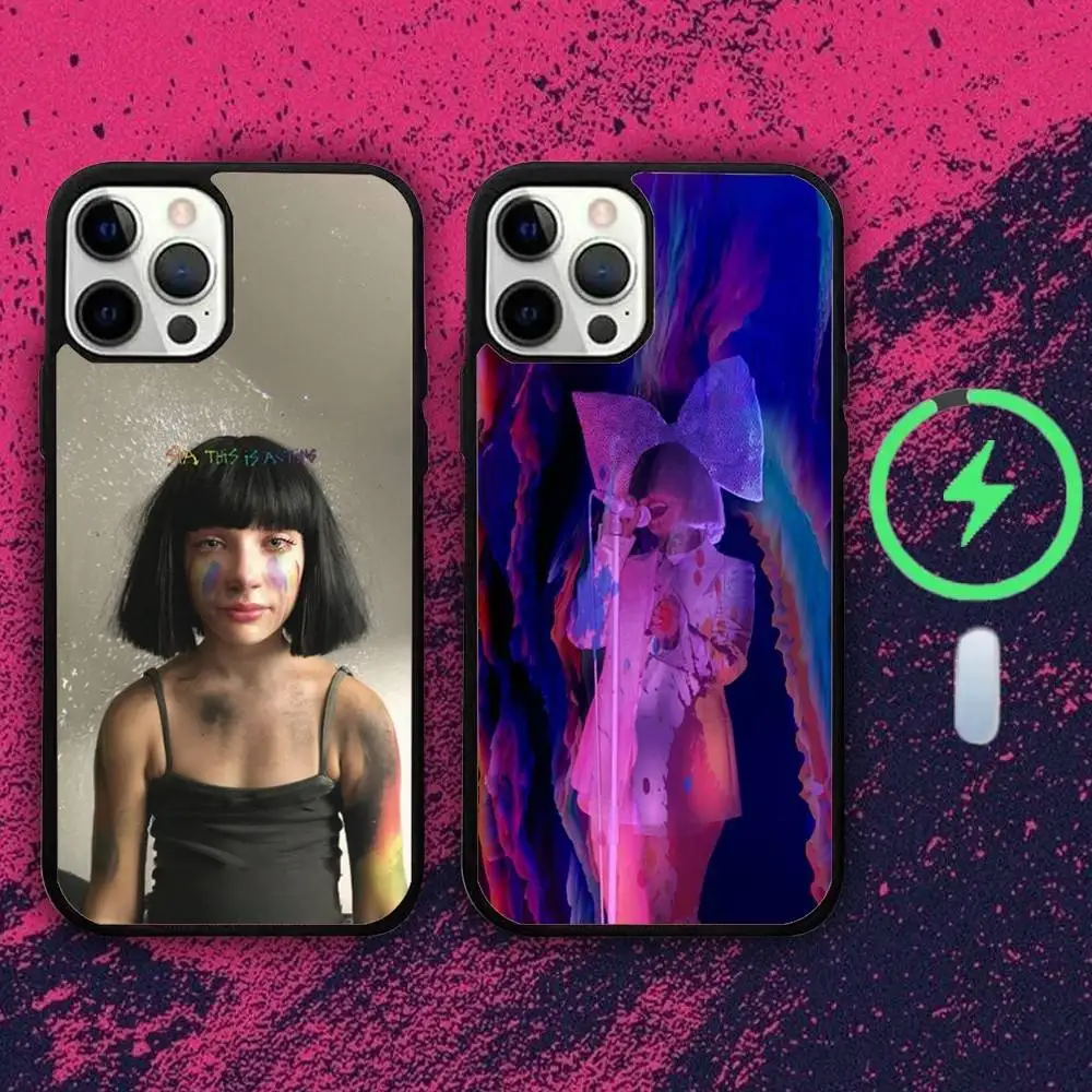 

Чехол для телефона S-Sia-as Singer U-Unstoppables для iPhone 16e,16,15,14,13,12,11,Plus,Pro,Max,Mini Magsafe с магнитной беспроводной зарядкой