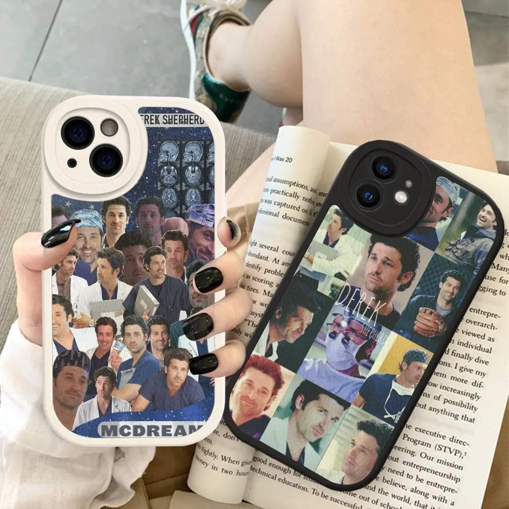 Derek Shepard Grey Anatomy Phone Case Hard Leather For IPhone 16 15 14 13 12 Mini 11 14 Pro Max Xs X Xr 7 8 Plus Fundas