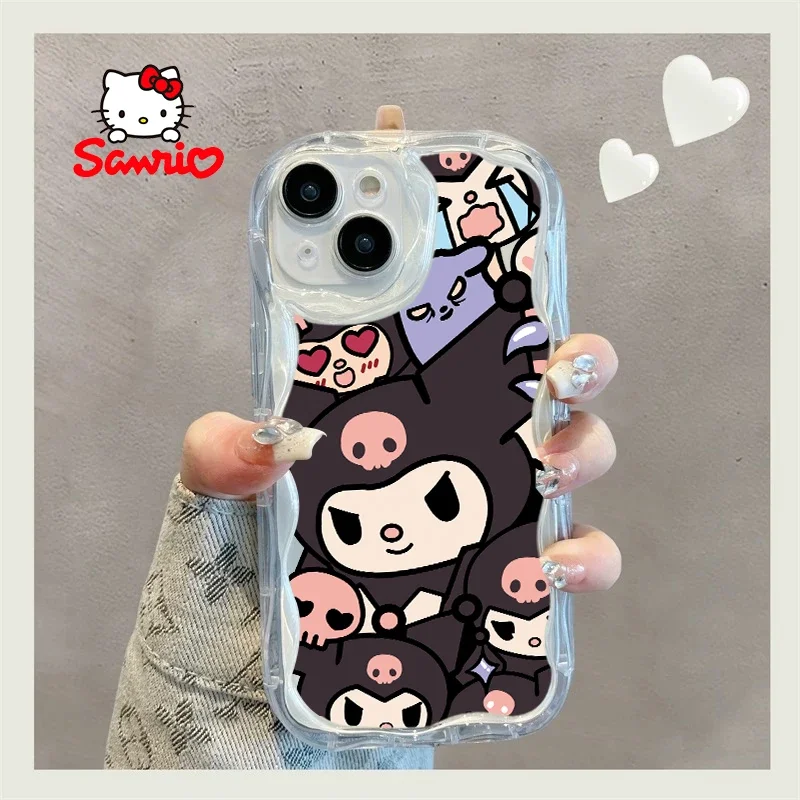 Sanrio Mobile Phone Shell Iphone15 Pro Girls Phone Case Hellokitty Cartoon for Iphone Iphone Case Kt Brithday Gift
