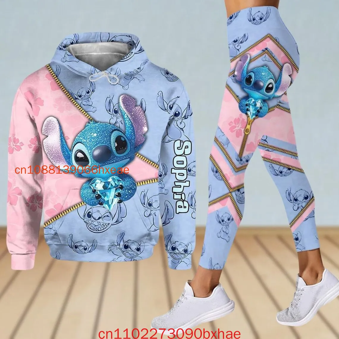 

Halloween Stitch Nightmare On Main Street Hoodie And Legging Stitch The Nightmare Jogger Disney Horror Shirt Pants Set For Wome