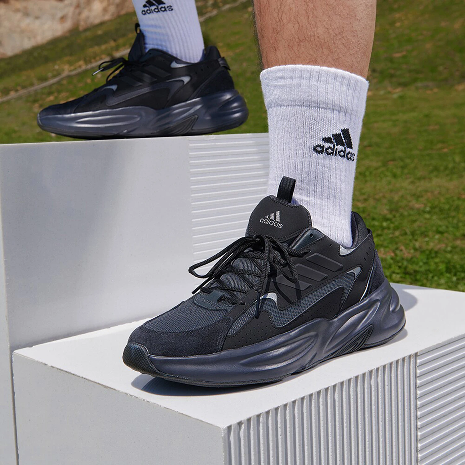 

Adidas Authentic Current Season New Men's Women's Breathable Wear-Resistant Thick Sole Sports Shoes IE6056