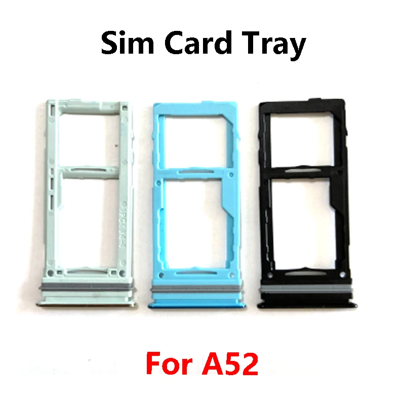 For Samsung Galaxy A52 SIM Card Tray Slot Holder Adapter Socket Repair Parts