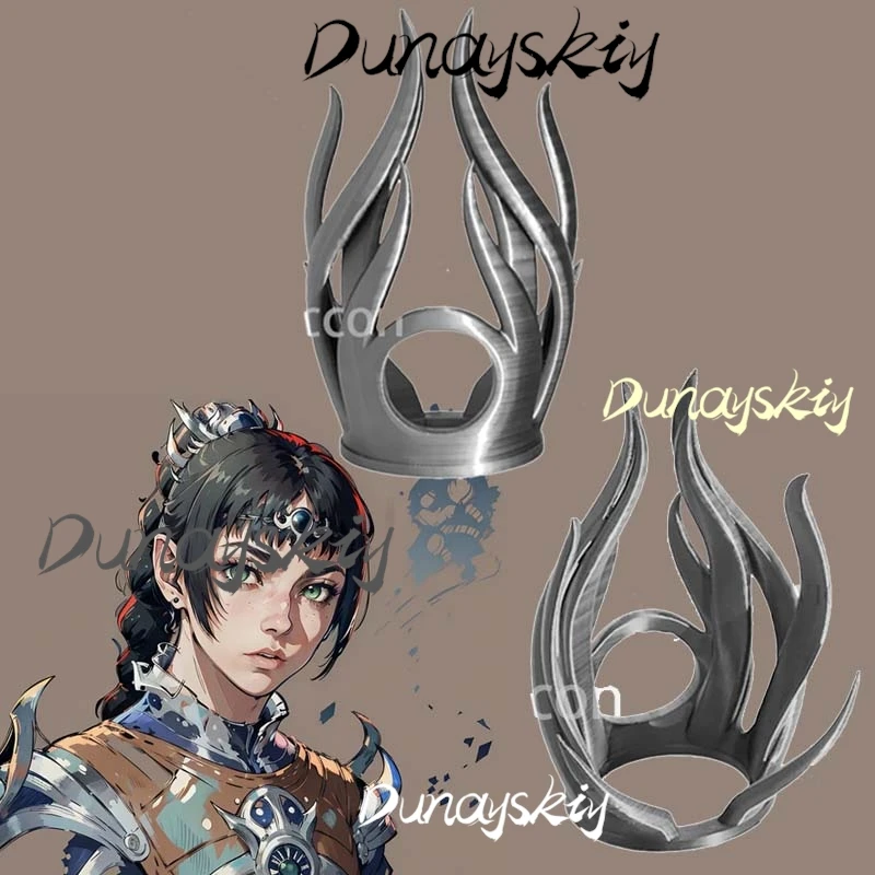 Женский головной убор BG3, 3D реквизит для головы, аниме Shadowheart Baldurs, косплей, ворота 3, костюм Fantasia, маскировка для взрослых, подарки по индивидуальному заказу