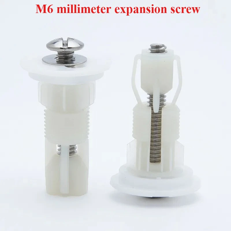 

2pcs Top Fix Toilet Seat Screws Nut Cover Lid Pan Fixing WC Blind Hole Fitting Kits Universal Toilet Seat Hinges Screw Set