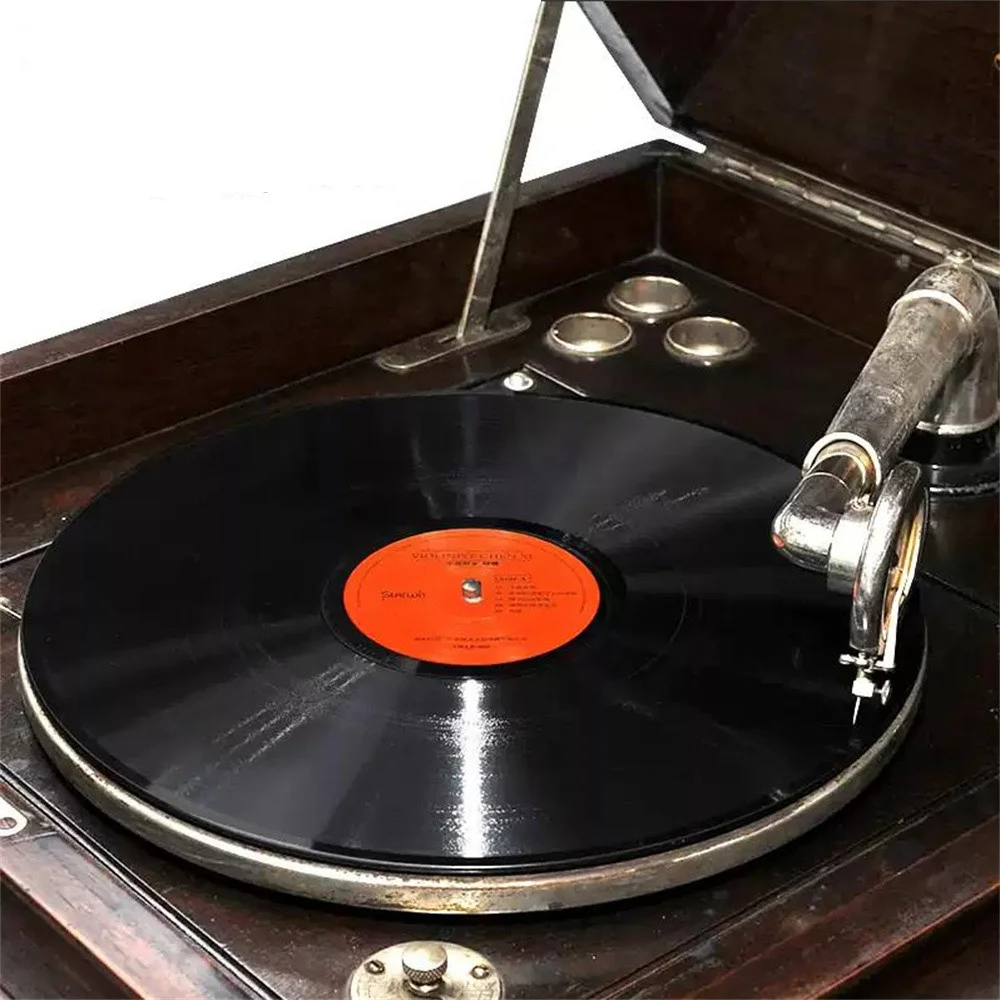 本物のクラシック・ジャズ・ショパン・ベートーベン・ピアノ・ソナタ・ブラック・レーベル・LPレコード・ヴィンテージ・蓄音機・12インチ・ディスク