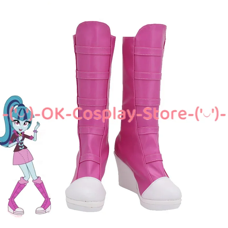 Sonata Dusk Cosplay Shoes PU Leather Shoes Halloween Carnival Boots Anime Cosplay Props Custom Made