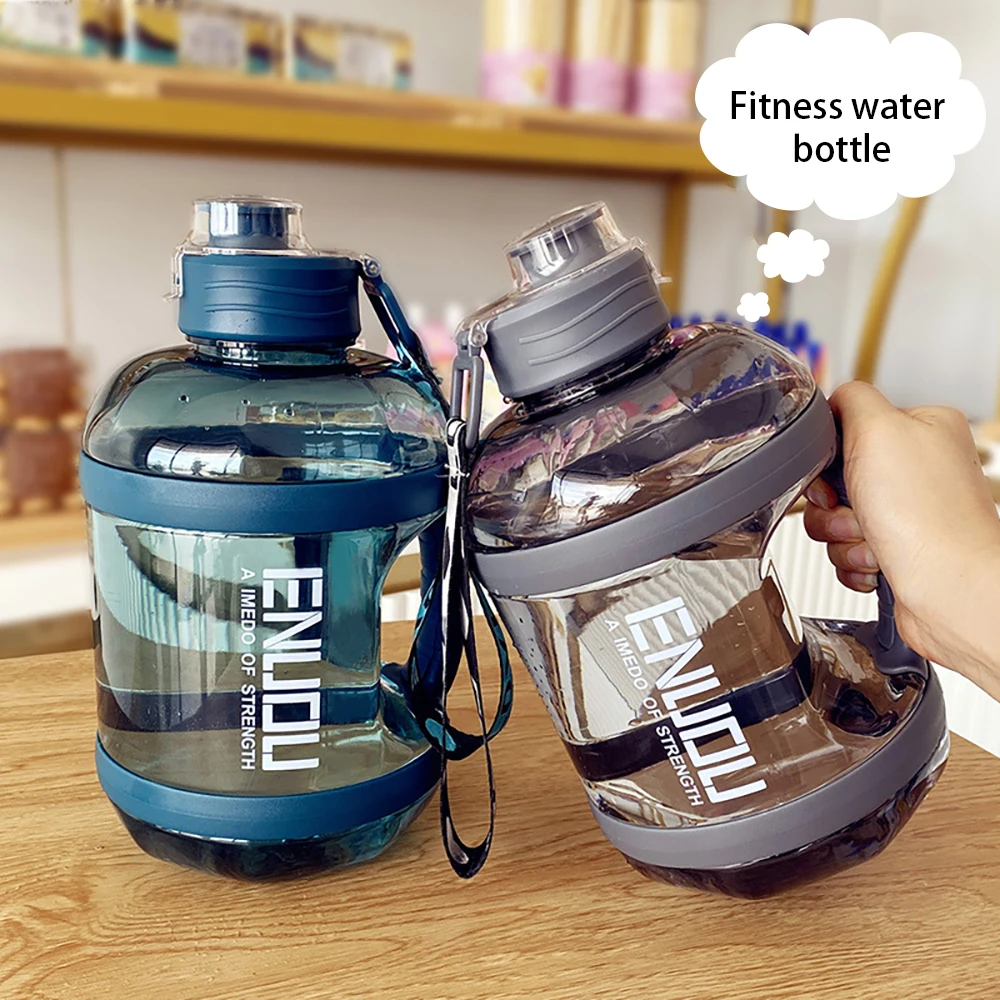 2400Ml Outdoor Sports Water Bottle Portable Large Capacity High Temperature Resistant Fitness Sports Water Bottle Ton Bucket