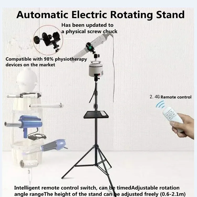 360 Degree Automatic Rotating Terahertz Therapy Stand Can Put Hair Dryer Retractable Remote Control Automatic Rotating Bracket