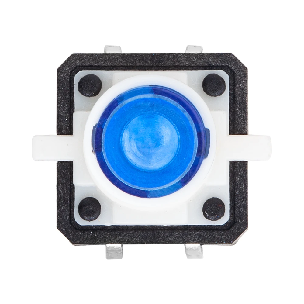 5PCS 12X12 Tactile Push Button Switch Momentary Tact LED Red Green Blue Yellow White 12*12*7.3mm