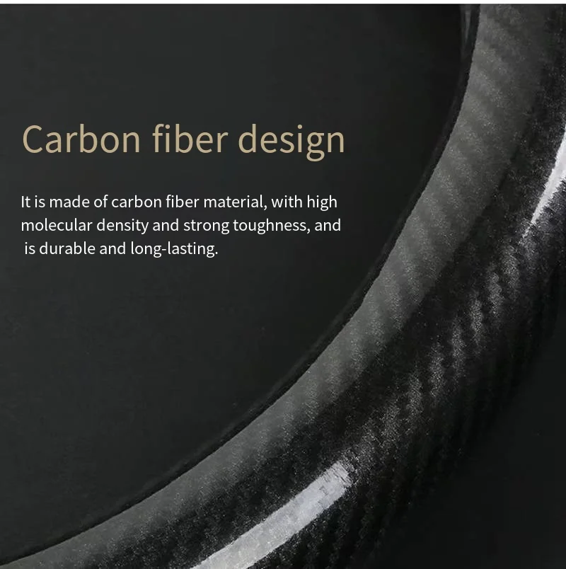 

Carbon fiber steering wheel cover breathable sporty universal anti slip wear resistant all season Car Accessories