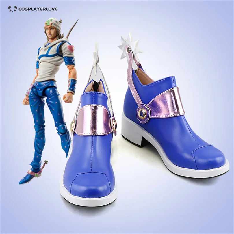 Steel Ball Run Johnny Joestar Cosplay Shoes Boots Halloween Carnival Shoes