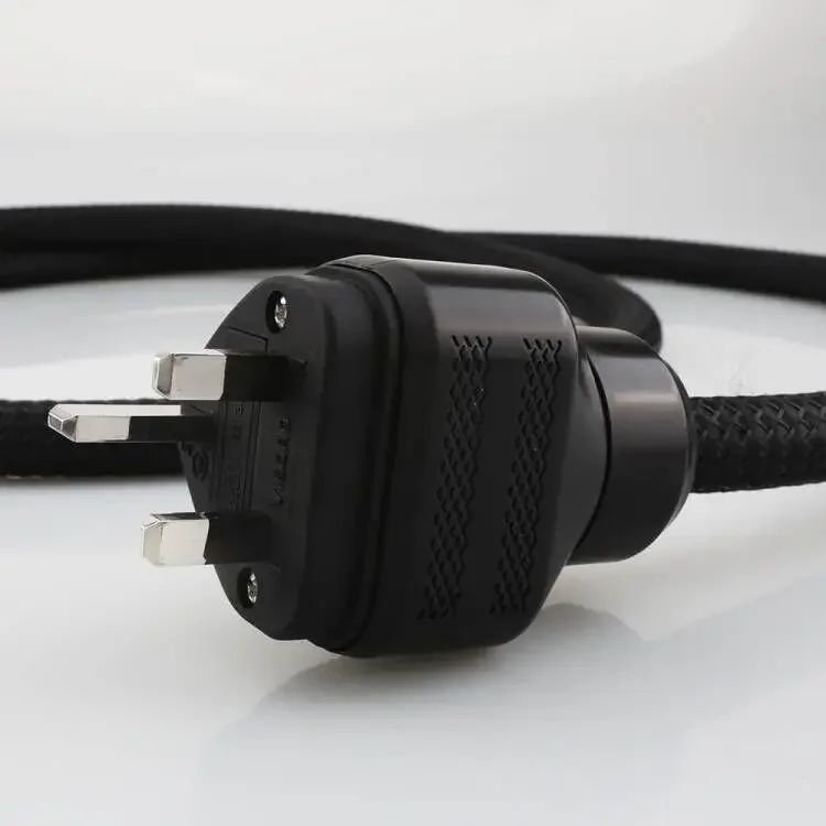 Viborg-ロジウムメッキパワーケーブル,電源コード,Hi-Fi,英国,純銅,香港プラグ