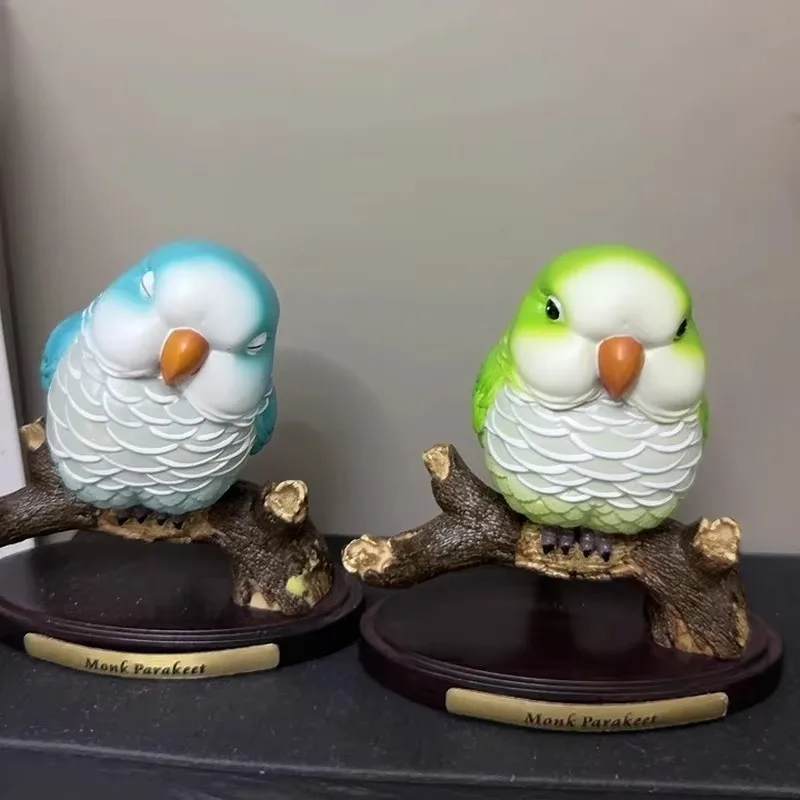 

Hot Original Parrot Simulation Animal Mini Qversion Action Figure Model Toy Gift Ornament Art Toyartoon Character Collection Toy