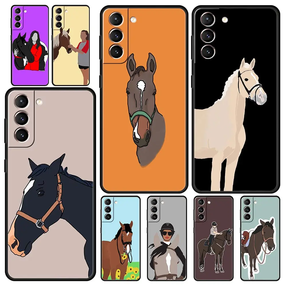 Frederik The Great beauty horse Phone Case For Samsung Galaxy S23 Ultra S22 S21 S20 FE 5G S10 S10E S9 S8 Plus Note 20 Soft Cover