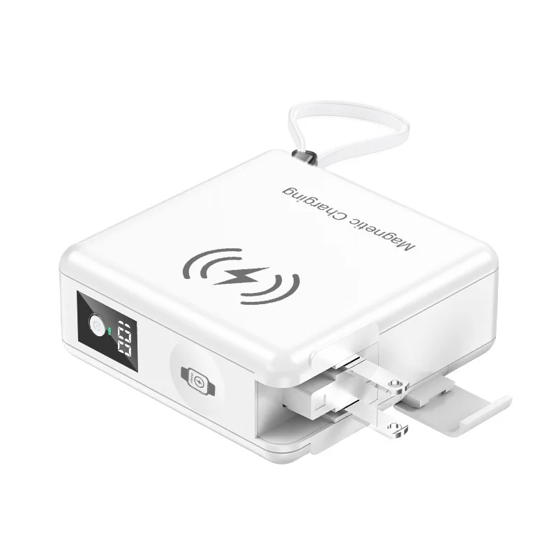 15000mAh Magsafe Powerbank Wandladegerät Magnetisch Kabellos USB-C PD 22,5W Schnellladegerät für iPhone 16 15 iWatch MacBook Powerbank_voghion.com