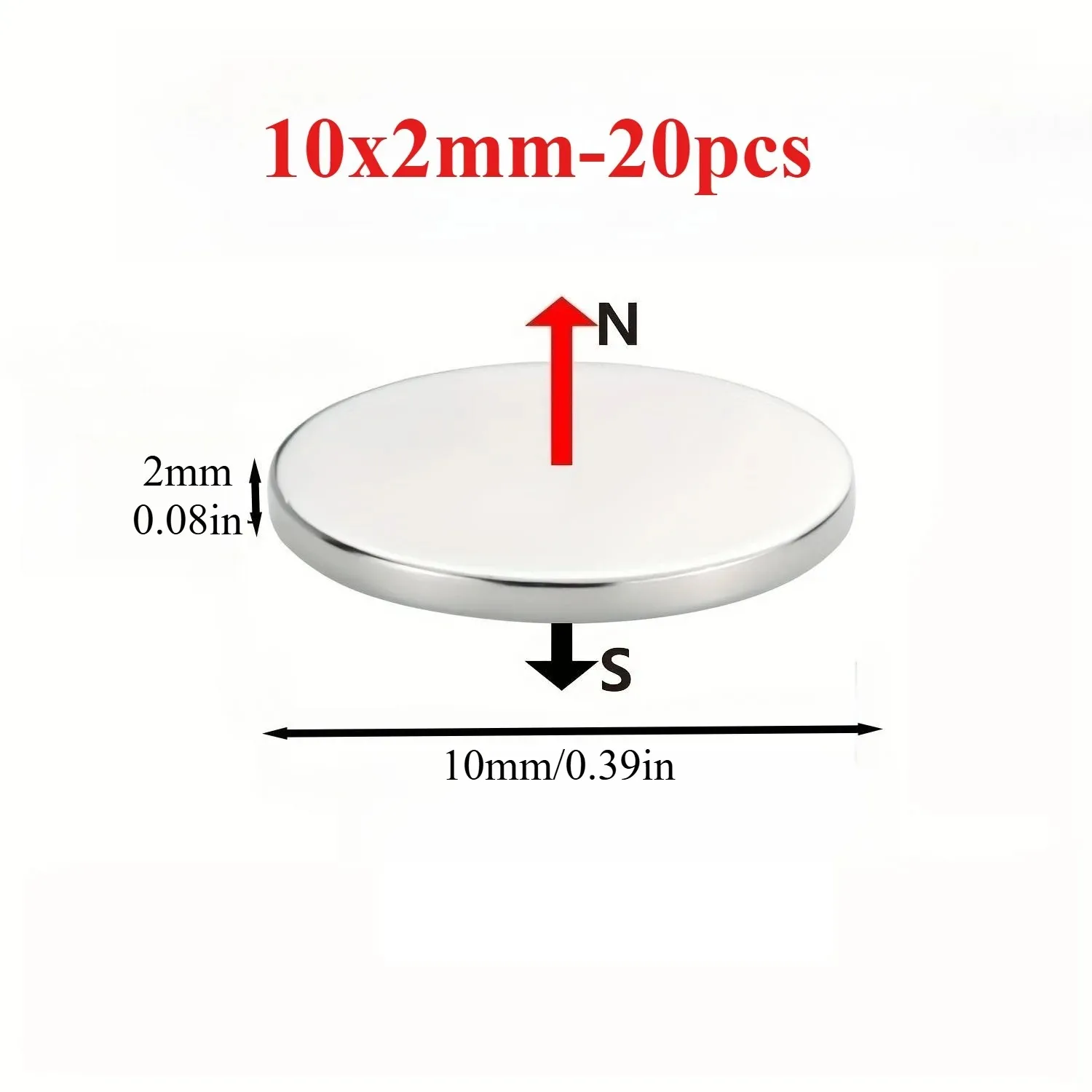 Leistungsstarke Magnete mit mehreren Spezifikationen (8x3/8x4/10x2/10x3), geeignet für Kühlschrank-DIY, Zuhause, Büro, Badezimmerzubehör.