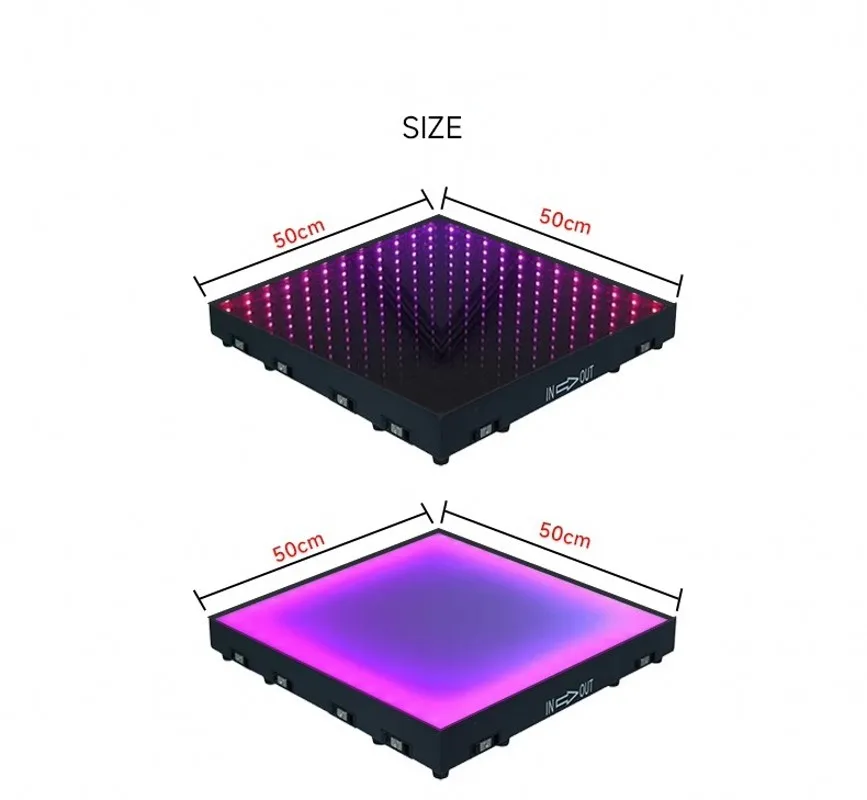 New Luxury Shiny Crystal Led Luminous Wedding Mirror Carpet Aisle Runner T Station Stage Decoration Props 50 X 50 4pcs/lot