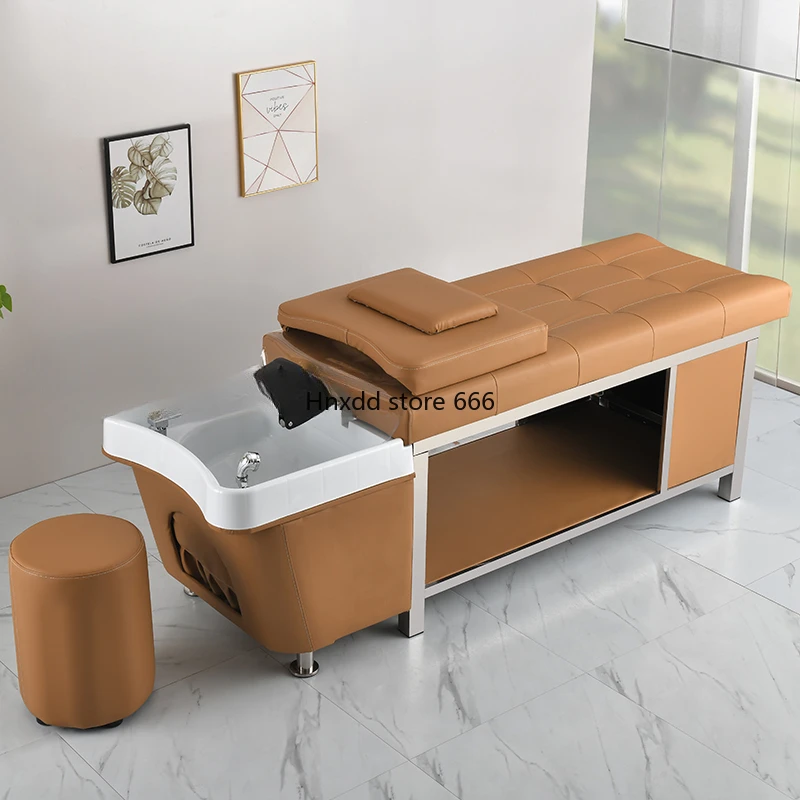 Comfort Verlichting Shampoo Bed Stylist Japanse Head Spa Haar Wasbed Fumigatie Lettino Massaggio Salon Apparatuur Mq50sc