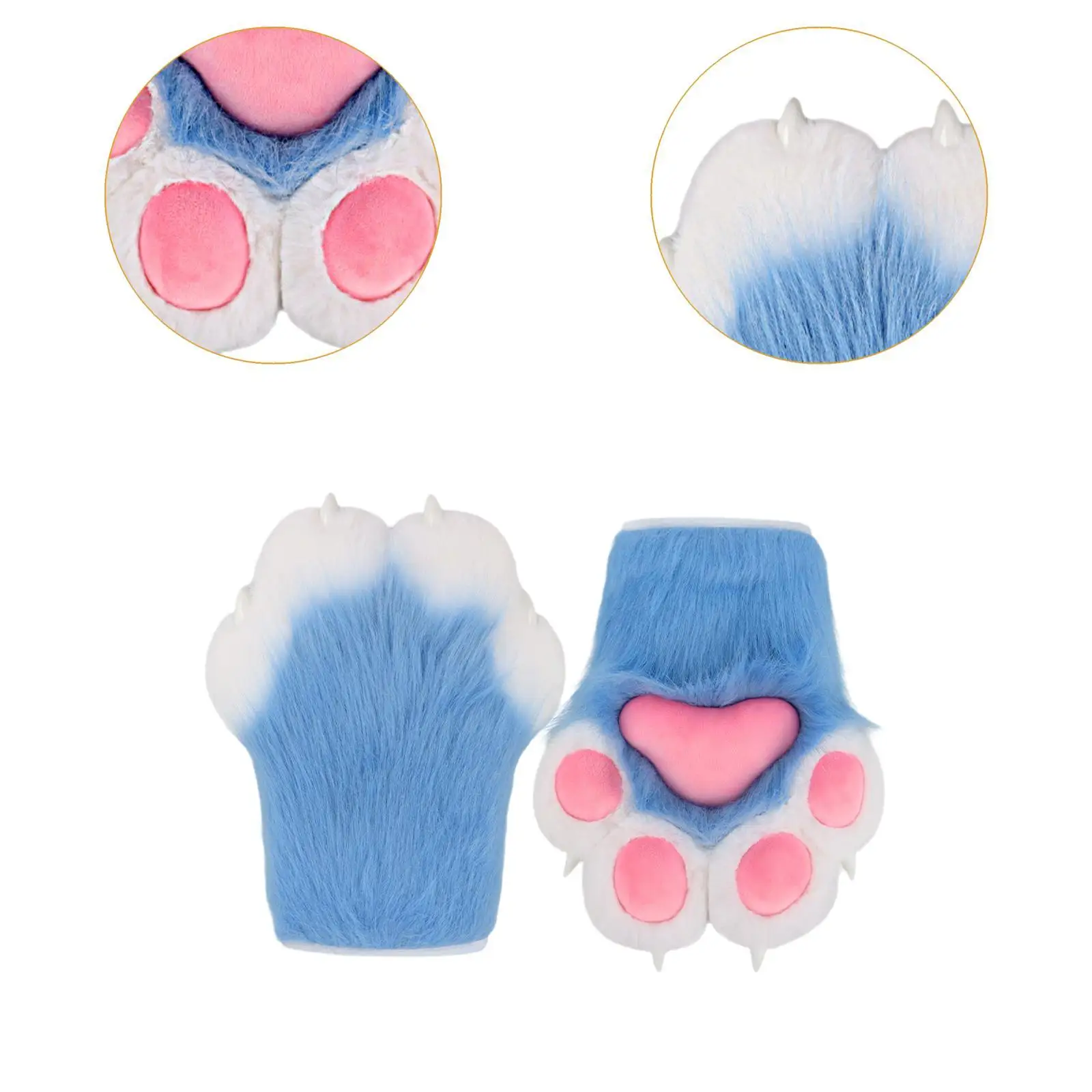 Guantes de patas de gato, accesorios de disfraz de Cosplay para mujer, guantes de garra de gatito para carnaval, juegos de rol, fiestas, discotecas, mascarada