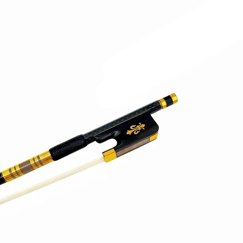 AAA Grade Horsehair Carbon Fiber Grid Viola Bow Carbon Fiber Stick Natural