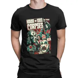 House Of 1000 Corpses Horror Movie Captain Spaulding Halloween T Shirt Men's 100% Cotton  Crew Neck Tee Shirt  Clothes 4XL 5XL