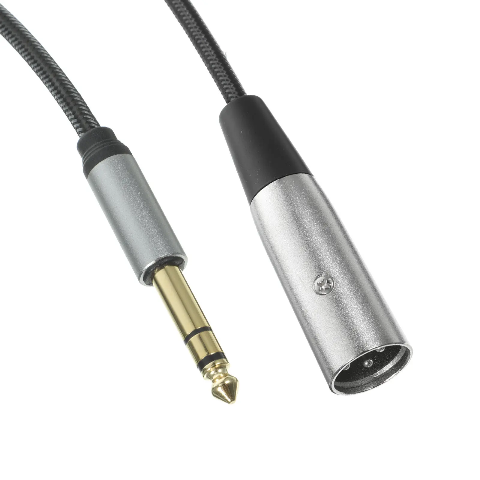 3 Pin Xlr Microphone Audio Cable Tinned Copper Wire Wear Resistant High Fidelity Signal Transfer Stable Tone