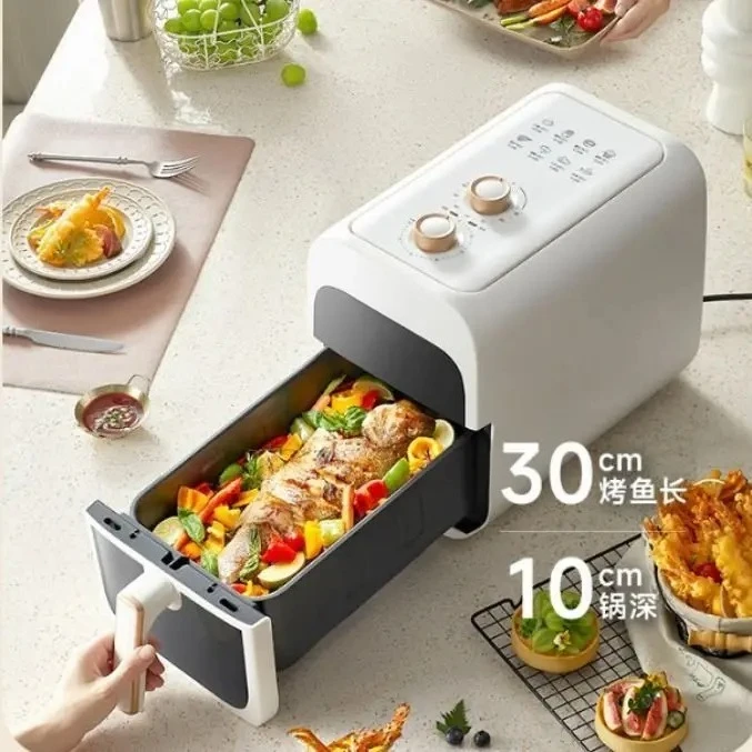 Air Fryer & Oven Combo: Visual, Multi-Functional Electric