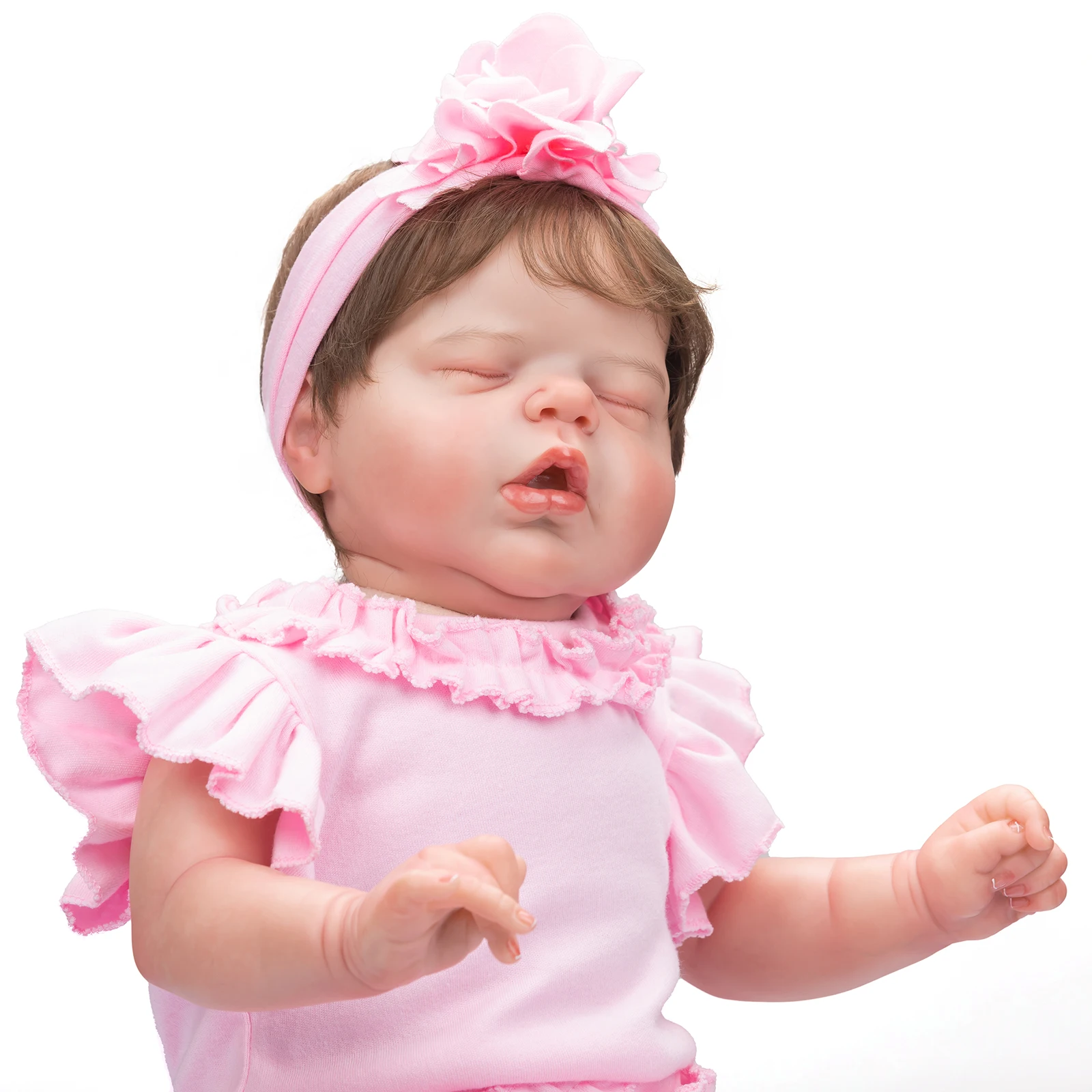 

NPK 55CM Reborn Alexis Doll for 0-3 Month Baby Lifelike Soft Touch with 3D Skin Visible Veins High Quality Cuddly Art Doll