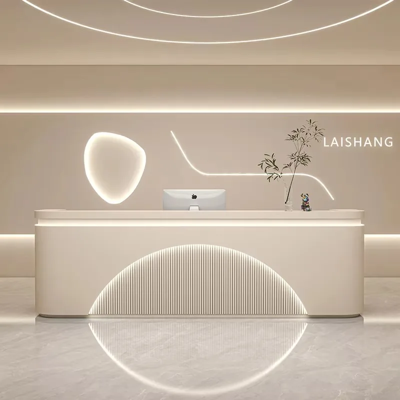 Checkout Front Desk Reception Counter Restaurant Classic Business Reception Desks Clothing Clinic Mostrador Recepcion Furniture