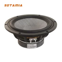 SOTAMIA, 1 Uds., Woofer medio de 8 pulgadas, 8 Ohm, 200W, fibra de carbono, fibra de vidrio, lavabo de sonido trenzado, altavoz HIFI, sistema de música de cine en casa