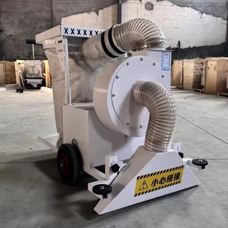 Hand Push Industrial Vacuum Sweeper For Woodworking Workshop And Warehouse Dust Collection
