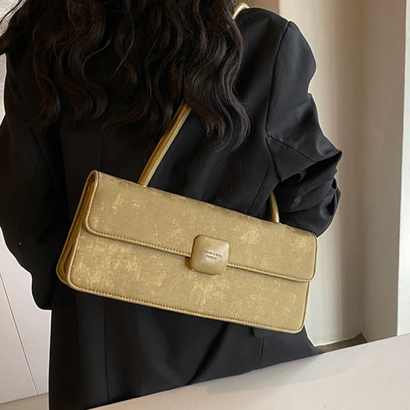2025 Spring New Women\'s One Shoulder Bag Fashion Commute Party Underarm Bags Korean Temperament Elegant Handbag Trend