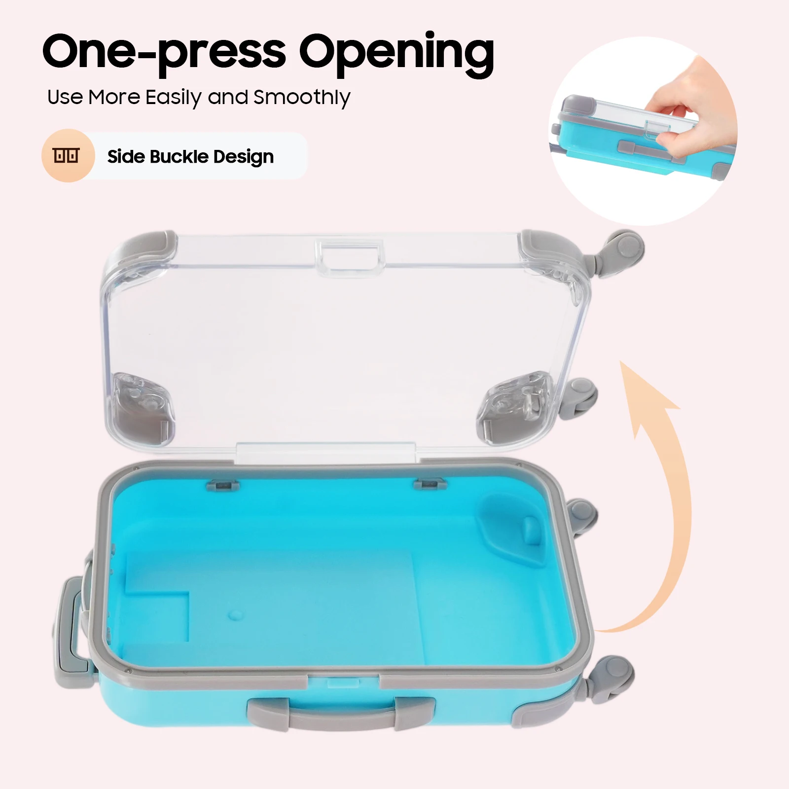 NEWEST 12PCS Mini Suitcase, Mini Candy Storage Box with 5 Colors, Portable Handheld Gift Travel Box, Simulation Trolley Case