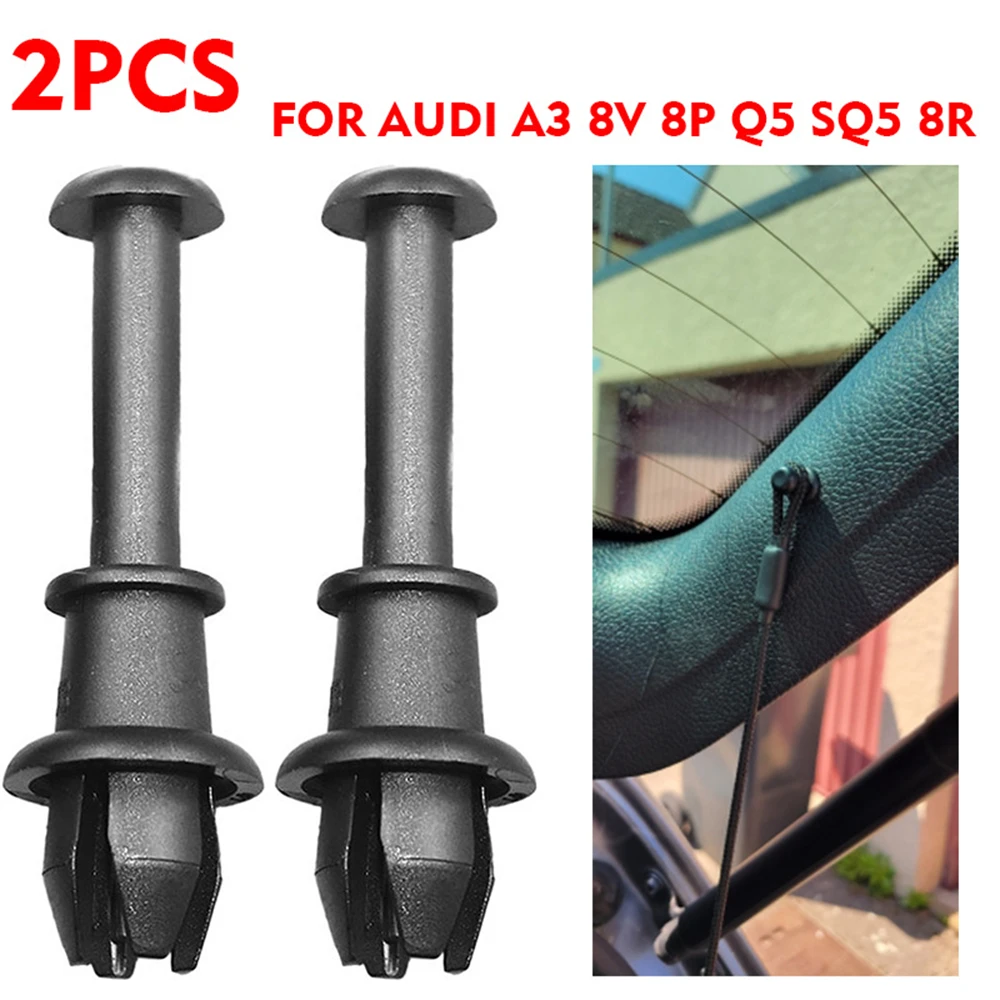 2Pcs Boot Trunk Parcel Shelf Tray Strap String Clips For Seat Altea Arona Ibiza 6L 6J 6F For Audi A3 S3 MK2 8P 8V Q5 SQ5 8R MK1