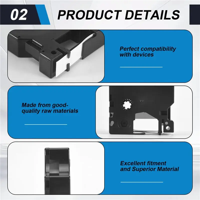 Efficient 20Pcs For Dymo D1 Label Maker/Tape 45013 Black On White Label Ribbons Compatible For Dymo Label Manager 160 210 450 28