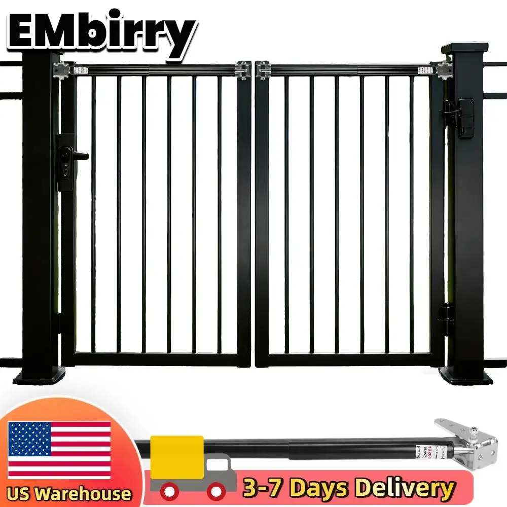 6 unidades de tope de puerta TB200B, con capacidad de cierre de 60 a 140 libras y de 40 a 64 pulgadas de ancho, para patio de casa/cercas/jardines/ranches/fincas